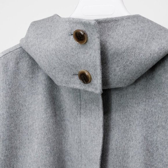 Sofie D’Hoore Candia Light Grey Hooded Coat - Picture 9 of 14